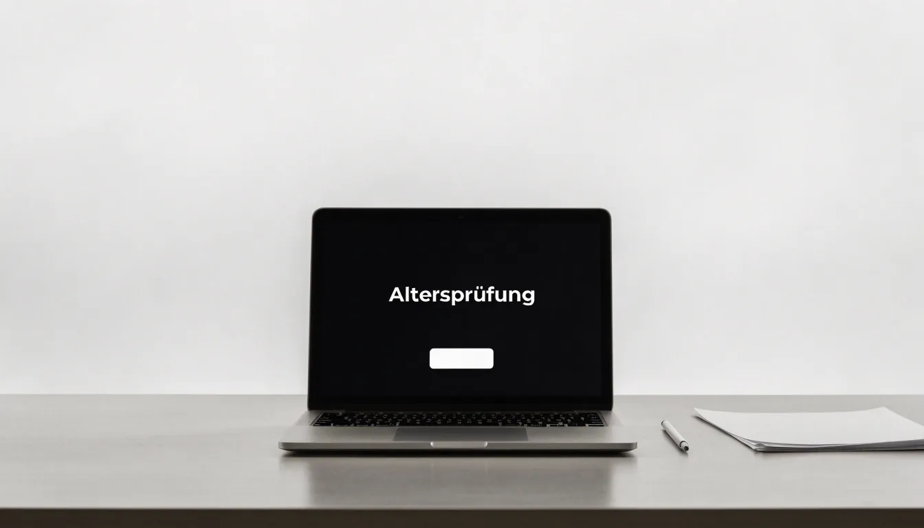 Eine Waage aus Messing steht neben einer Lupe auf einem polierten Schreibtisch.